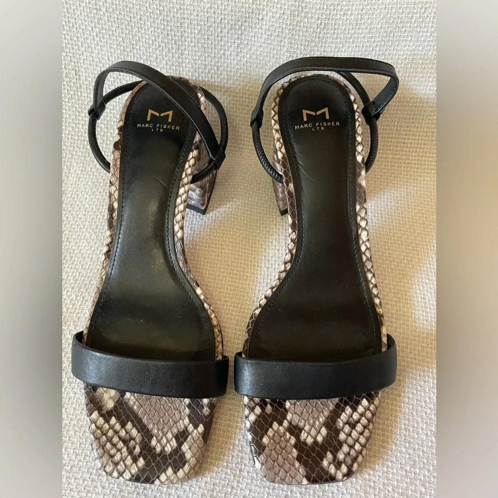 Marc Fisher reptile print sandals - Picture 4 of 11